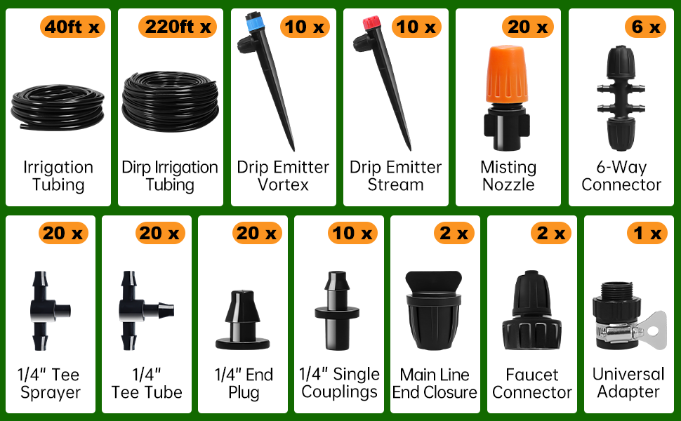 Drip Irrigation System Kit