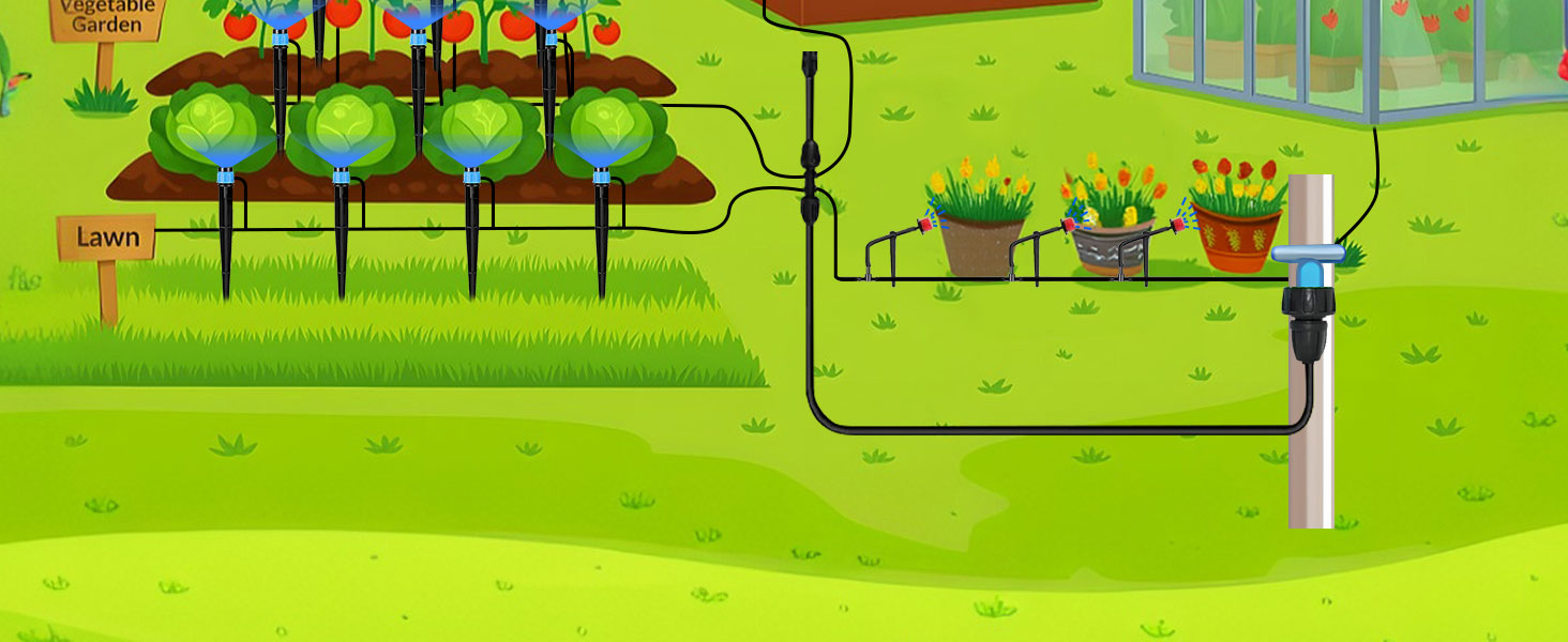 irrigation system for garden