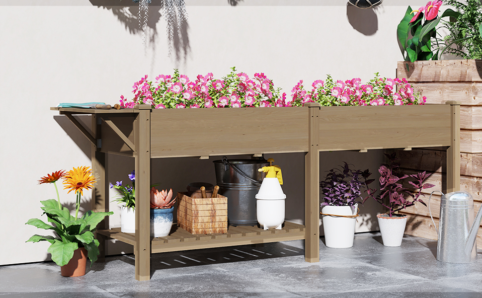 mesa de cultivo lettuce liner beds plant planters above grou