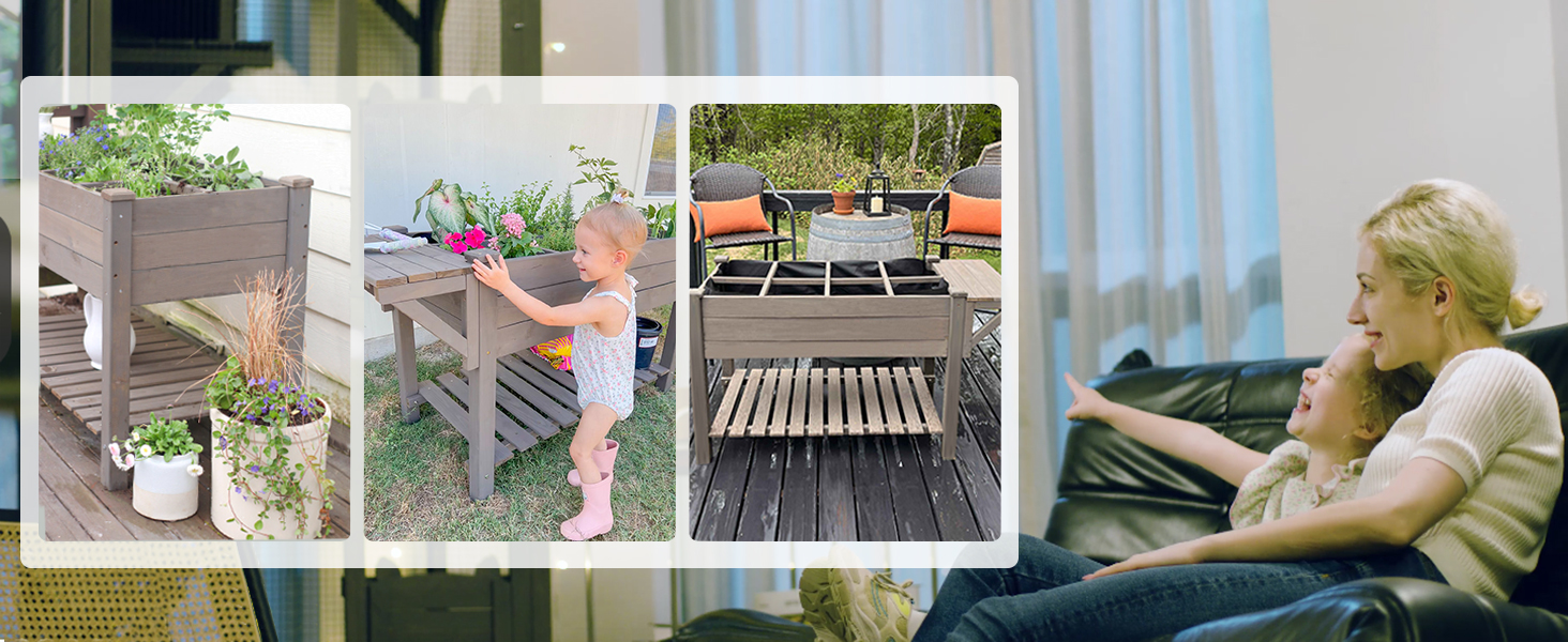 Elevated garden bed