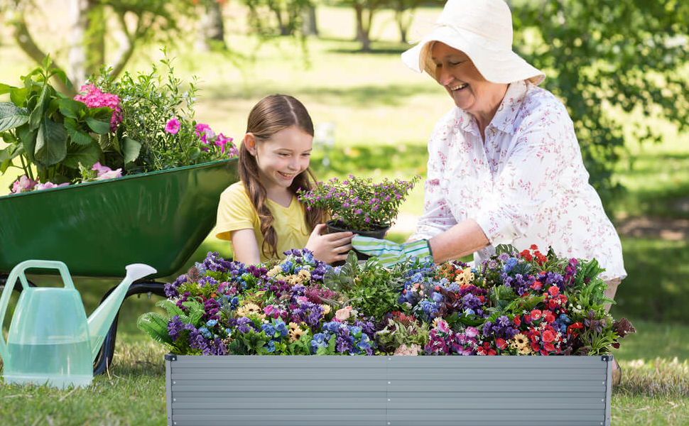 steel raised garden bed