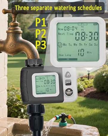 Drip Irrigation System with Water Timer for Garden