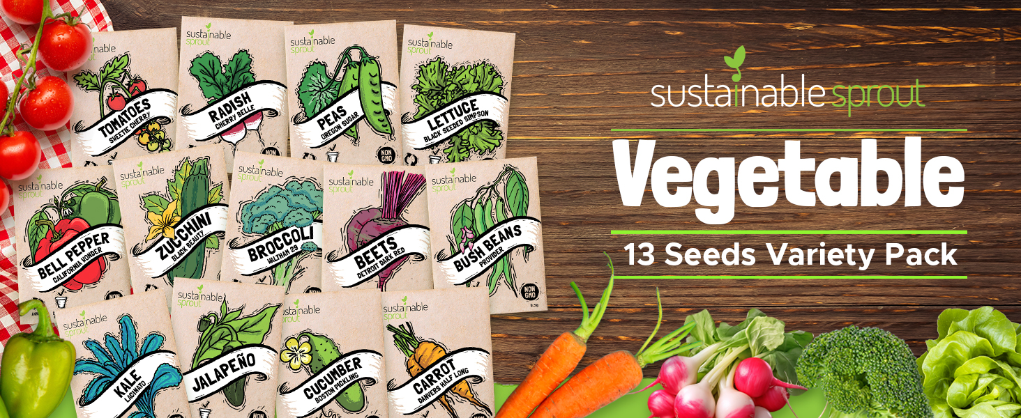vegetable seeds planting garden packets variety pack outdoors organic plants veggie home vegatable