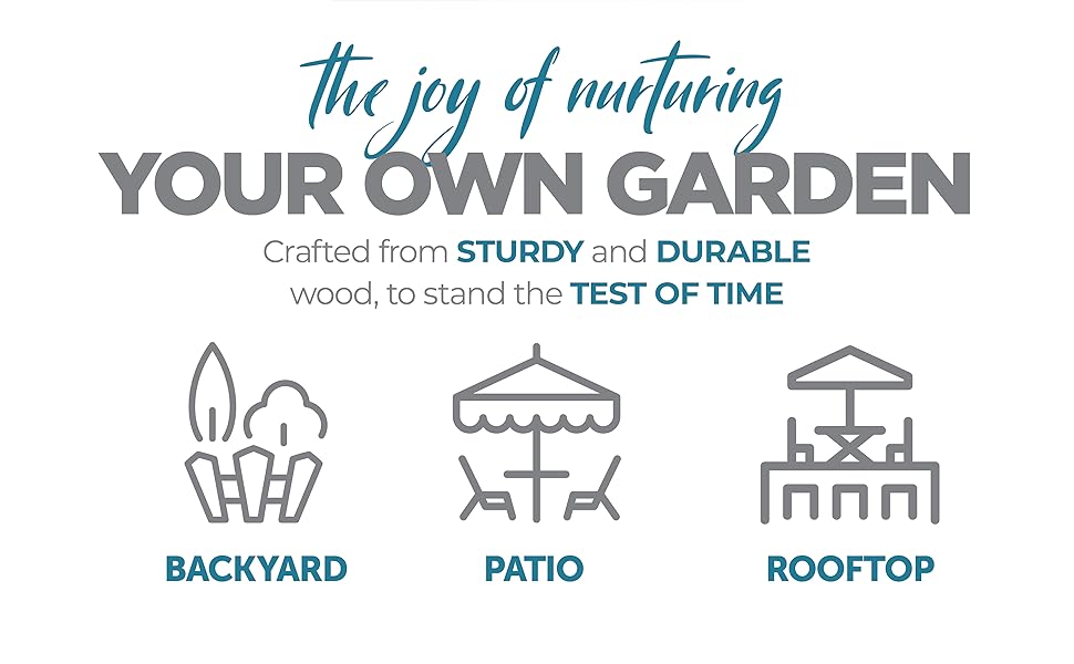 wooden garden bed