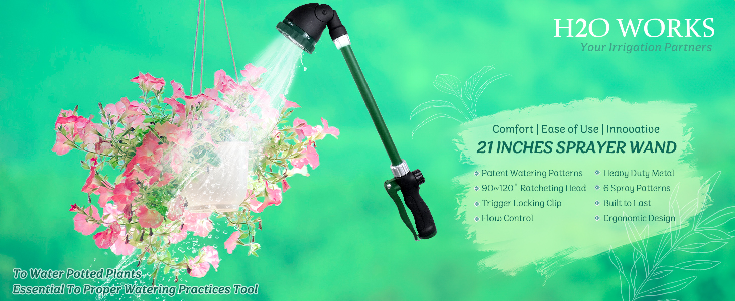 Duty Garden Hose Watering Wand Sprayer