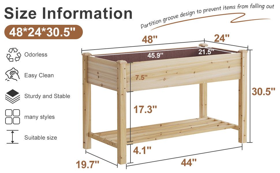 Raised Garden Bed with Legs 