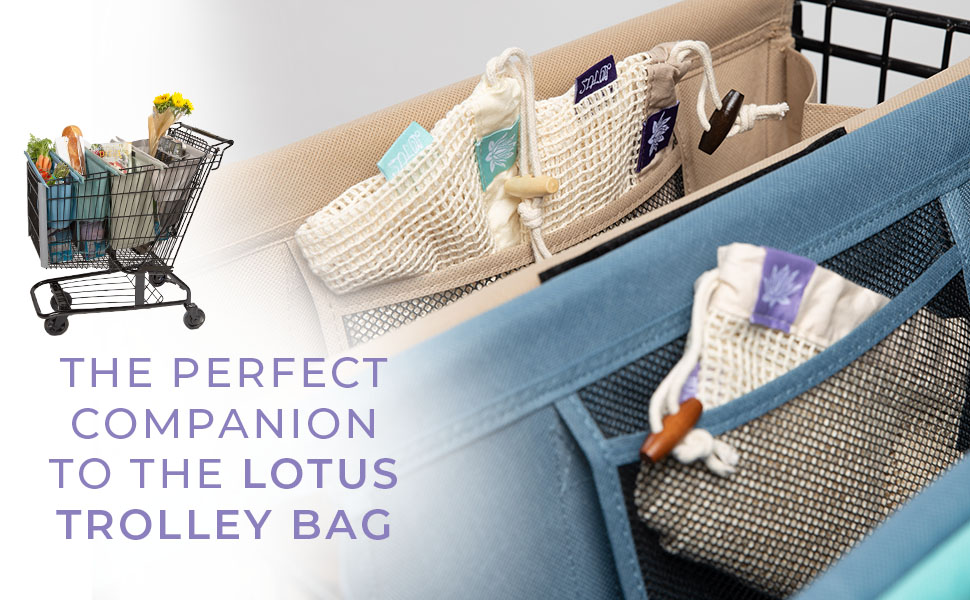 Lotus Trolley Bags reusable bags for food reusable plastic bags  reusable bag potatoes bag