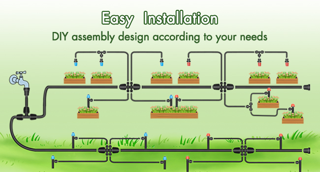 240FT Drip Irrigation System Kits