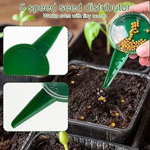  Spreader with Seedlings  with Seedlings Dibber  2024 New Mini  Planter Tool Manual  Tool Manual 