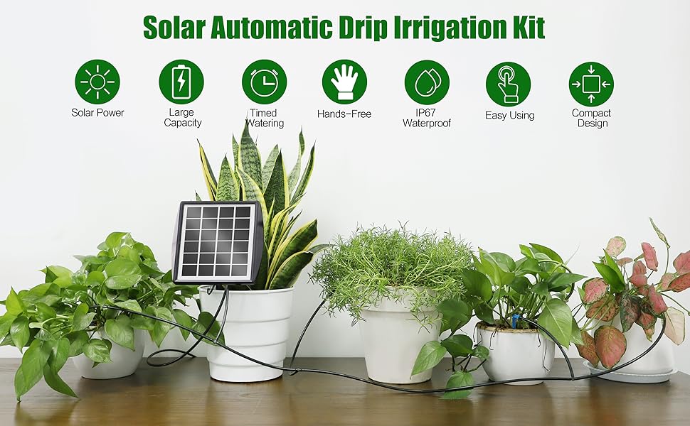 automatic watering system for potted plants