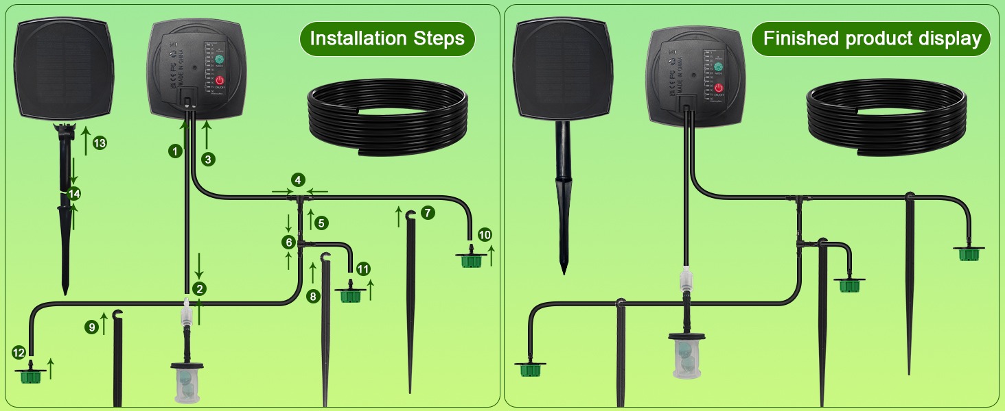 Solar drip easy to install