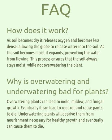 How to plant watering globes work