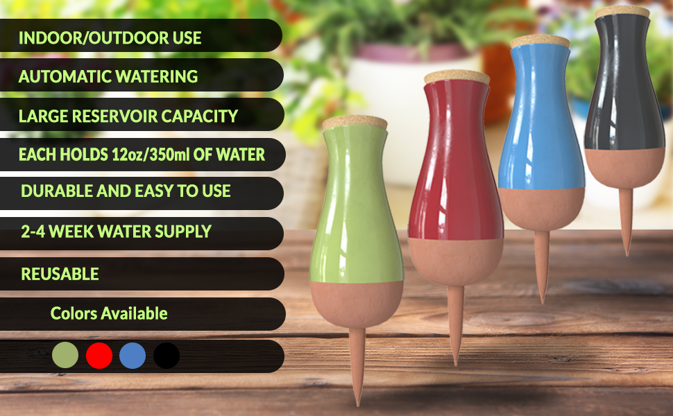 inddor outdoor use automatic watering large reservoir capacity each holds water durable use supply