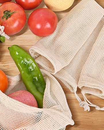 Vegetable Grocery Cotton Mesh Bags