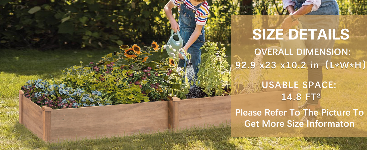 Elevated Wood Planter Box