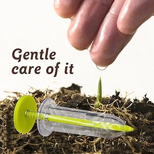  Seed Spreader 2024 Spreader 2024 New Mini Sowing Seed Manual Seedlings Dibber and Widger Set 