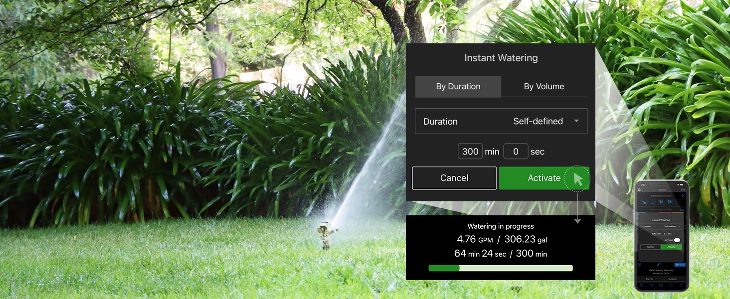 Wifi water timer smart irrigation controller hose timer gardening lawn watering