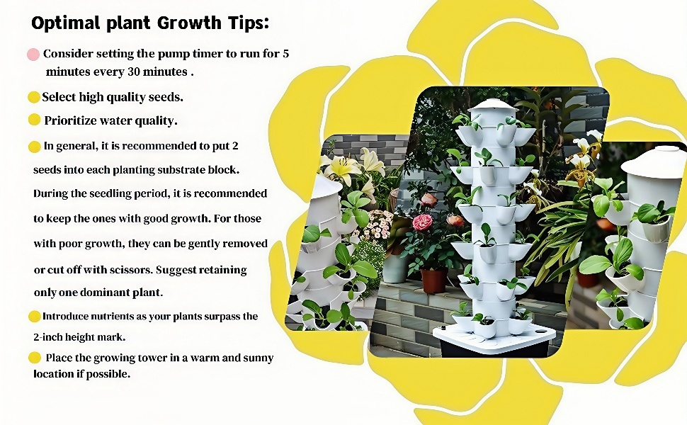 Hydroponic Tower planting Tips