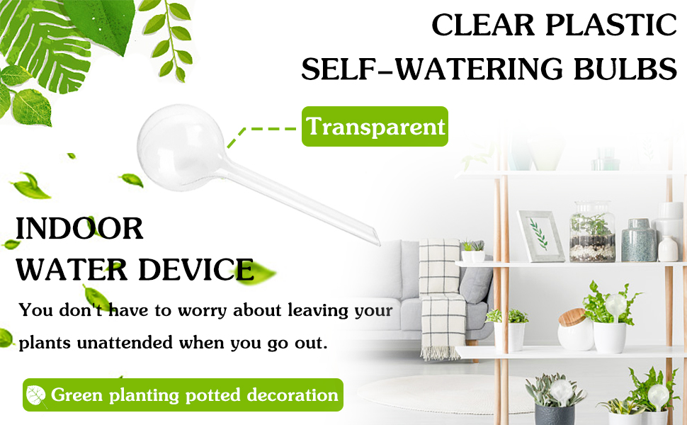 2 Plastic Self-Watering Bulbs
