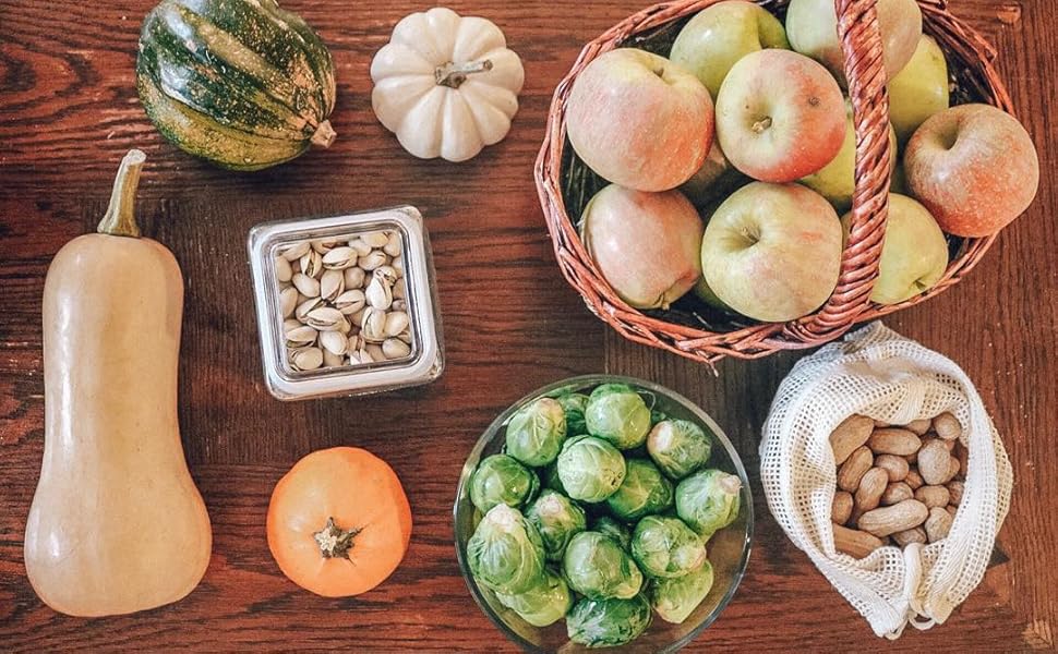 cotton mesh produce bags
