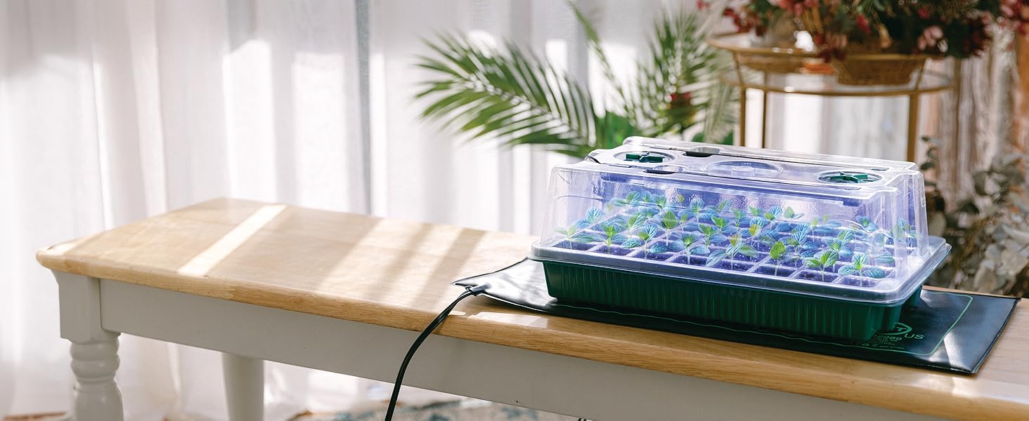 GROWFRIEND, seed starter kit, seed starting trays, seed starter, seedling heat mat, seed propagation
