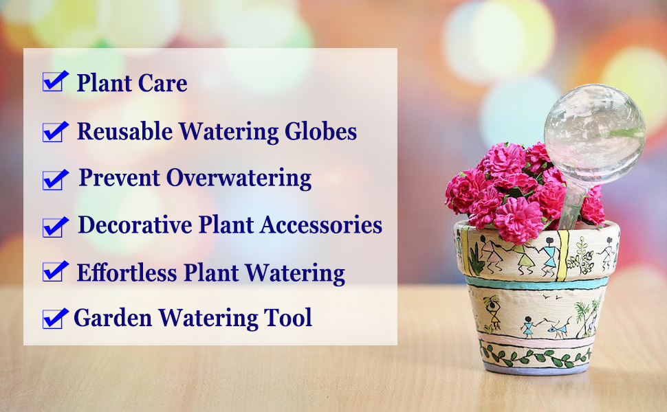 plant watering globes