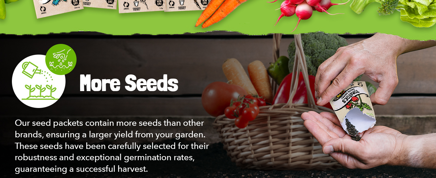 vegtable crop heirloom summer emergency non gmo packs gardening set assorted semillas indoor