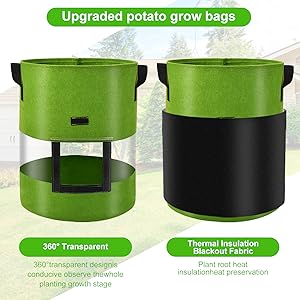 Upraded potato grow bags