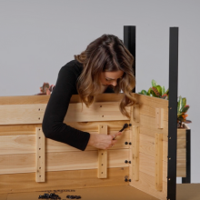 #Cedar Planter #Garden Bed #Raised Bed #Assembly #Wood Garden Bed